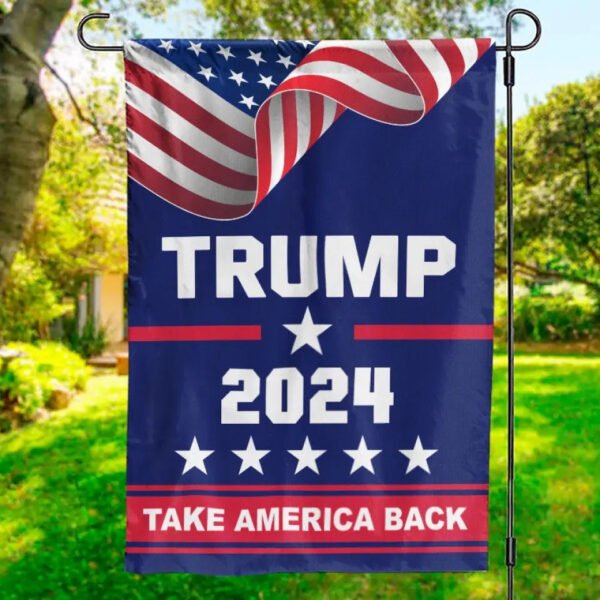 The Great Man 2024. Continue America's Progress - US Election House Flag. Garden Flag