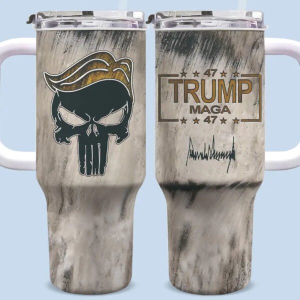 We Lead The Game - US Election 40 Oz Stainless Steel Tumbler With Handle. 20oz Tumbler