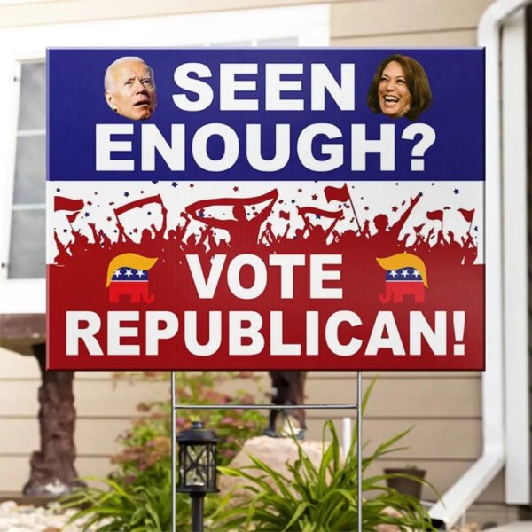 Vote Republican - US Elections Yard Sign. Decoration Gift For Conservative Supporters