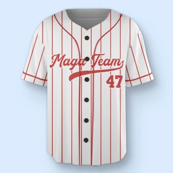 MAGA Team. Game On - US Election. Trump Baseball Jersey