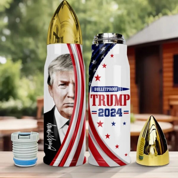 Trump 45-47. Bulletproof 2024 - US Election. Donald Trump Bullet Tumbler