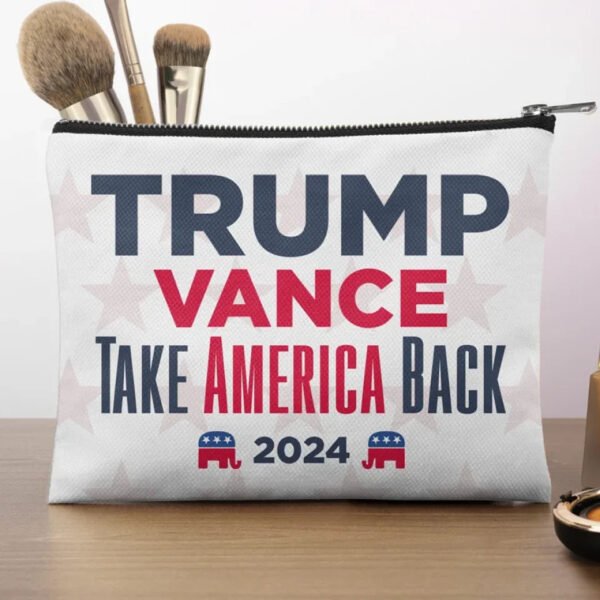 Take The Nation Back And Make It Stronger - US Election Cosmetic Bag - Gift For Conservative Supporters