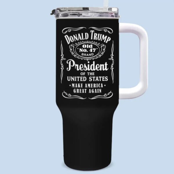 Old No.47 POTUS Brand - US Election 40 Oz Stainless Steel Tumbler With Handle
