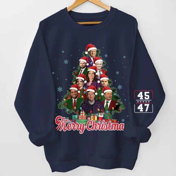 This Is Going To Be A Great Christmas - US Elections Unisex Sweatshirt With Design On Sleeve