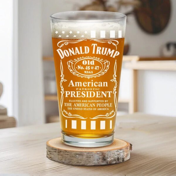 A Nation's Heart Is Its Strength - US Election Beer Glass