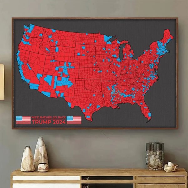 When America Is United. America Is Totally Unstoppable - US Election Horizontal Poster - Gift For Conservative Supporters