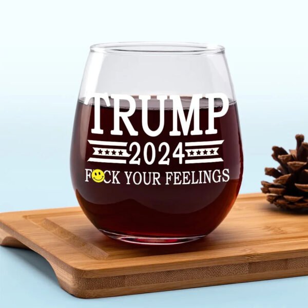 Show Me Someone Without An Ego. And I'll Show You A Loser - US Election Wine Glass