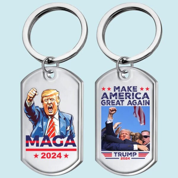A New Era Calls For Bold Actions - US Election Keychain - Gift For Conservative Supporters