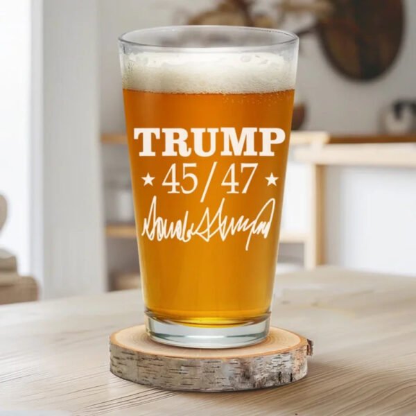 Rejoicing In Our Triumph - US Election Beer Glass