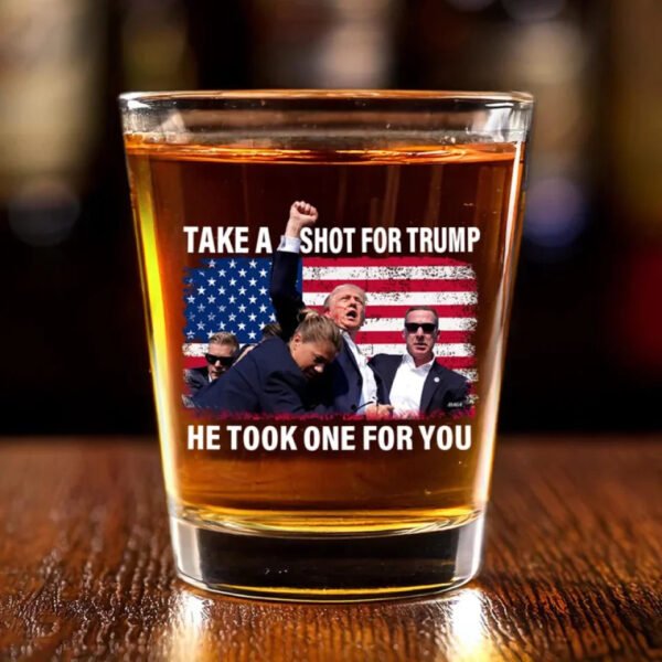 Here's To Hope And New Opportunities - US Elections Shot Glass - Gift For Conservative Supporters