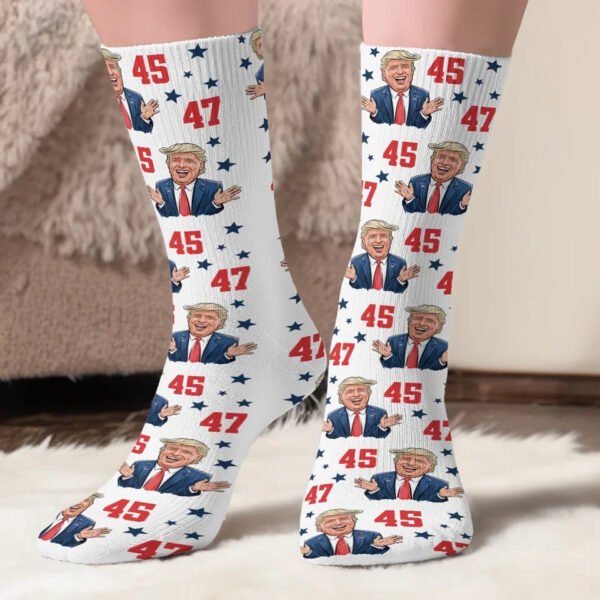 Keep The Vision Alive - US Election Middle Tube Socks - Gift For Conservative Supporters