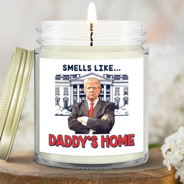 Back For A Second Round - US Election Glass Jar Scented Candle - Gift For Conservative Supporters