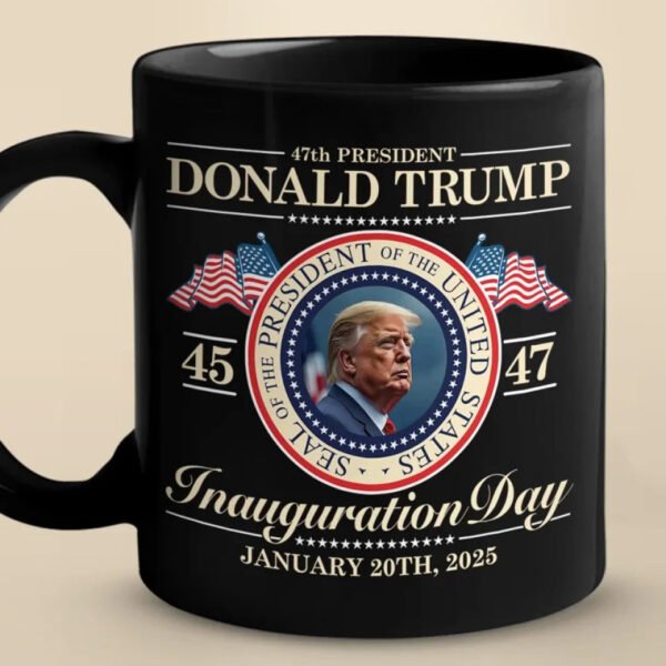 He Is Our President. Protected By God - US Election Black Mug