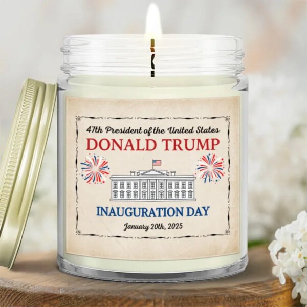 Hope For American Renewal Stands Strong - US Election Glass Jar Scented Candle - Gift For Conservative Supporters