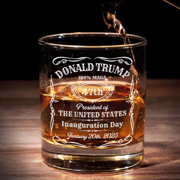 A Day To Remember. A Day To Celebrate - US Election Whiskey Glass - Gift For Conservative Supporters