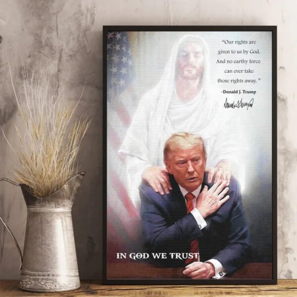 No One Can Take The Rights That Given By God - US Election Vertical Poster - Gift For Conservative Supporters