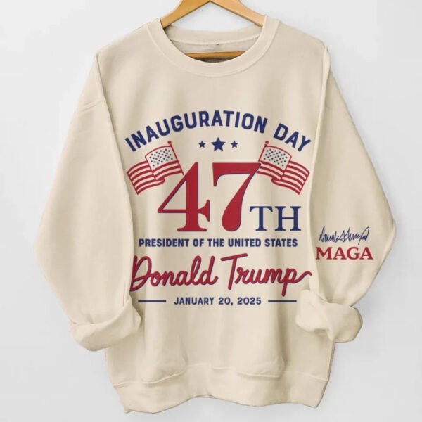 Let's Celebrate The Power Of Our Voice - US Elections Unisex Sweatshirt With Design On Sleeve