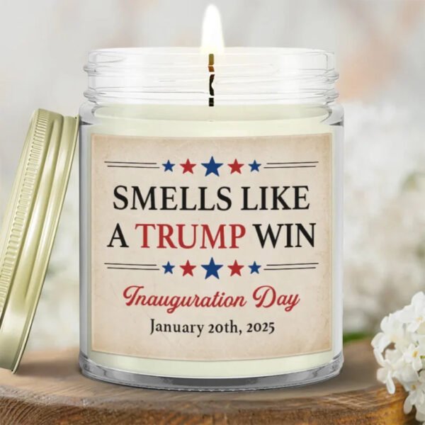 United Voices Make For Greater Change - US Election Glass Jar Scented Candle - Gift For Conservative Supporters