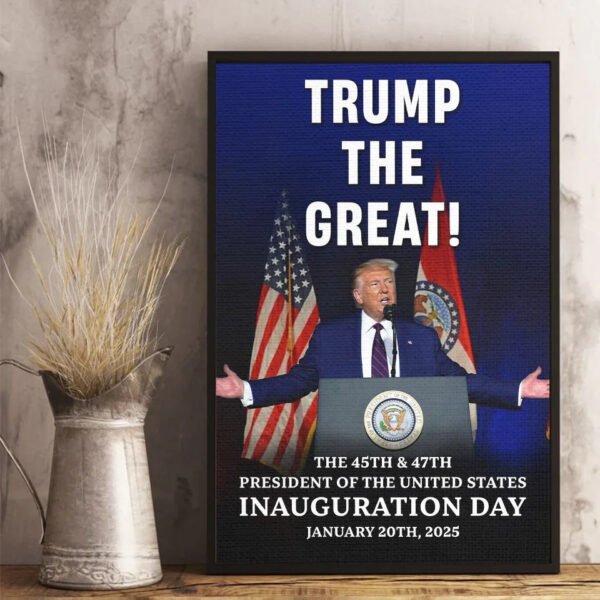 The Time Is Now. He's Back - US Patriotic Pride Vertical Poster - Gift For Conservative Supporters