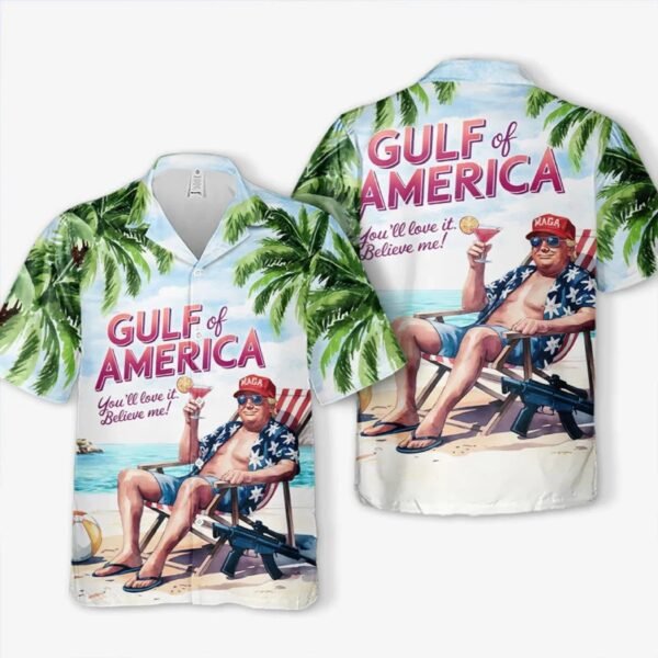 You'll Love It - US Patriotic Pride Unisex Tropical Hawaiian Aloha Shirt. Summer Vacation Gift For Conservative Supporters